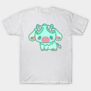 fluffy lilypad cow T-Shirt